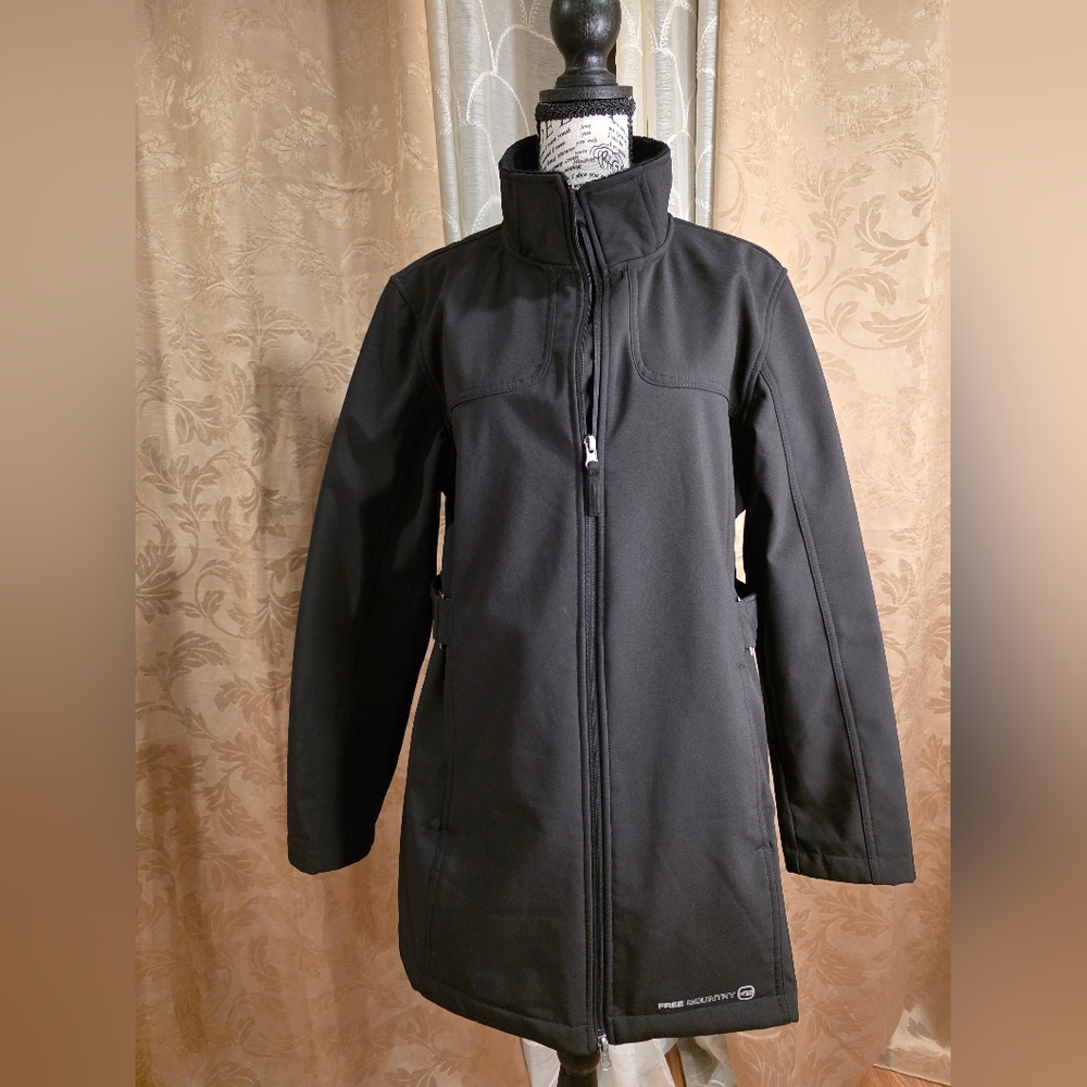 Free Country Women's Black Trench Coat
